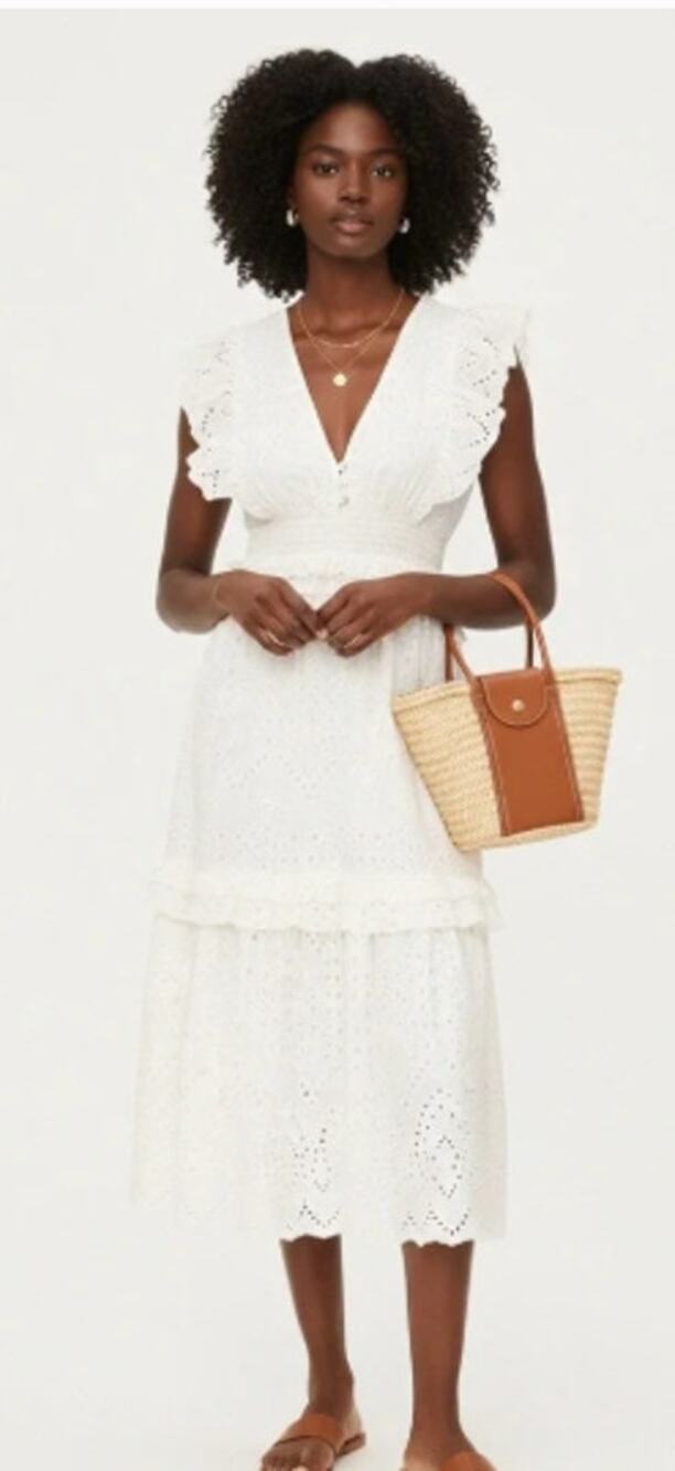Cleobella Cherie Cottagecore Prairie Midi Dress Sz. S